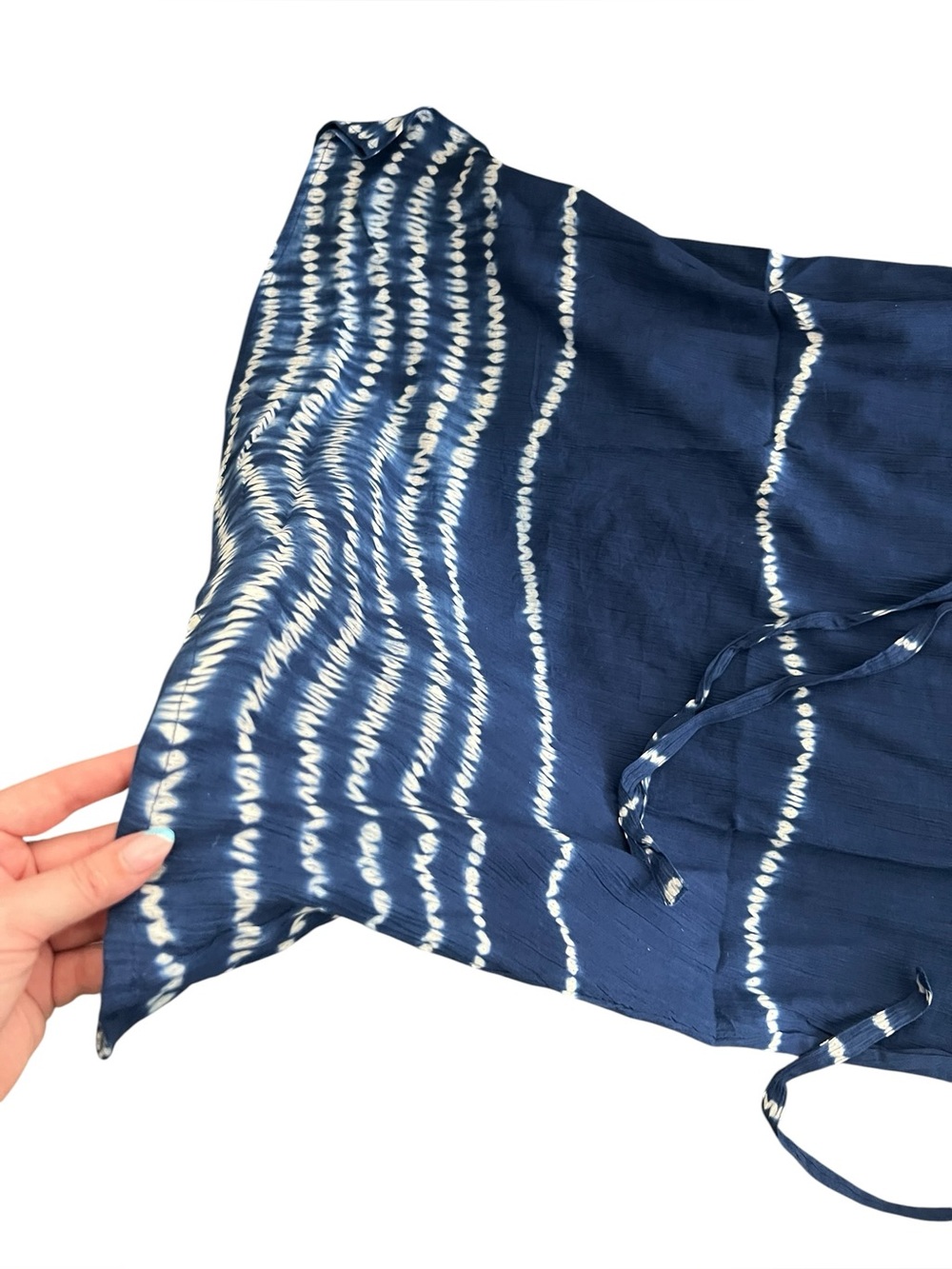 Ex Voto Vintage Maxi Blue Tie Dye Iris Sundress Boho Style - Picture 4 of 8